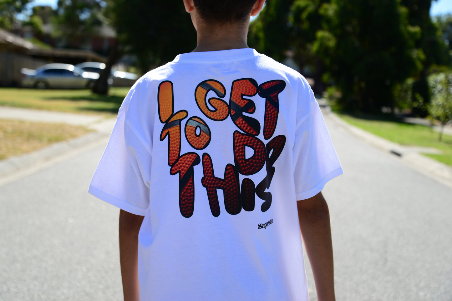 YOUTH 'I get to do this' Black|White Basketball