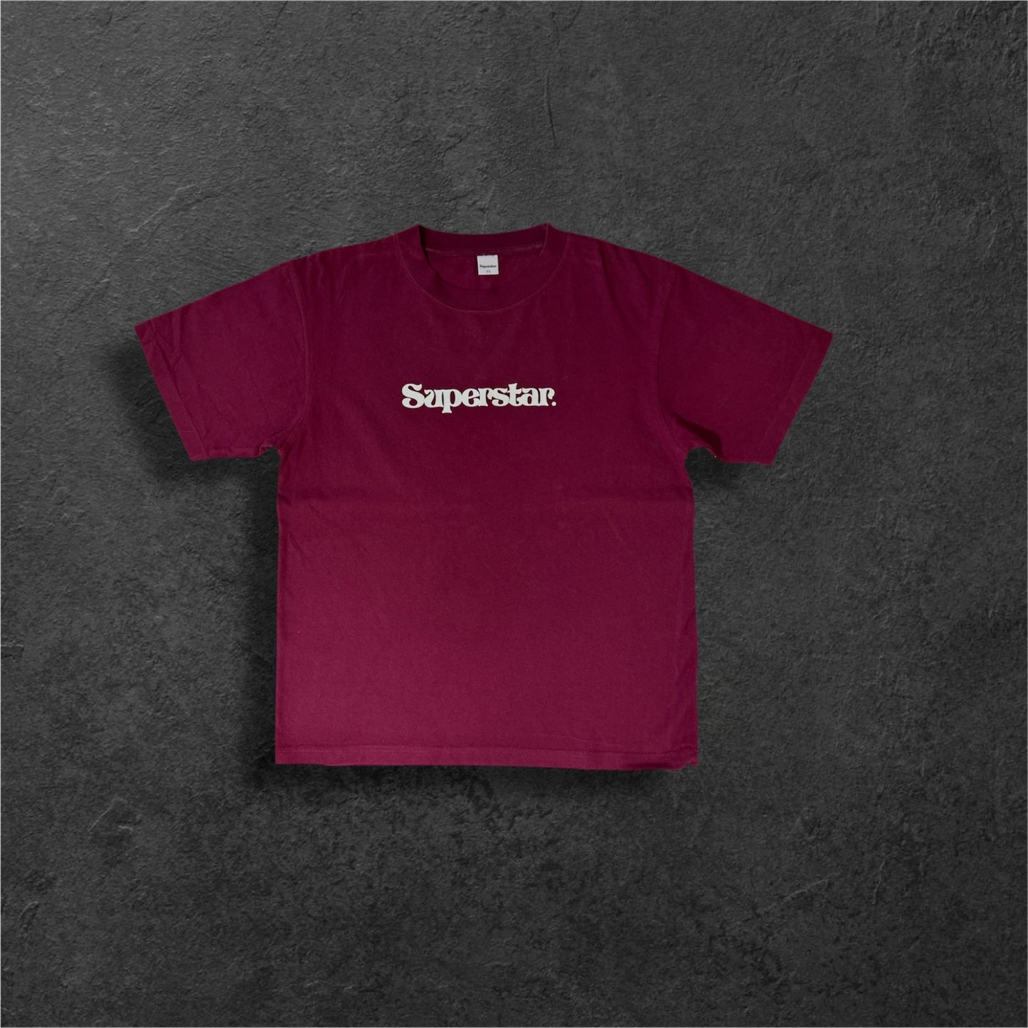 Superstar. Burgundy Tee