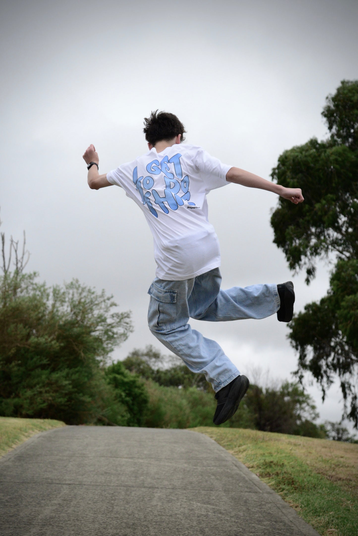 'I get to do this' White/Blue