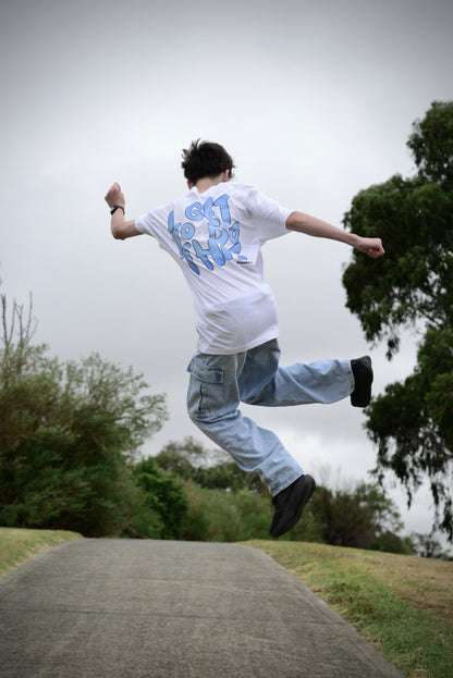 'I get to do this' White/Blue