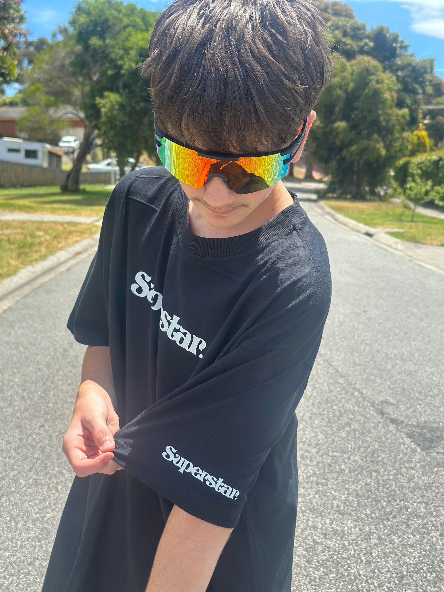 Superstar. Logo tee Black/White