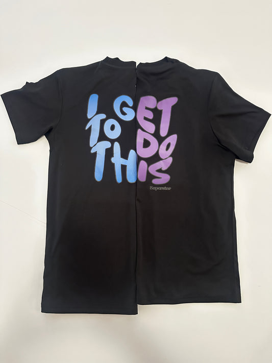 Superstar “I Get To Do This” Women’s Running Tee – Long Sleeve & Short Sleeve Options (Blue or Purple)